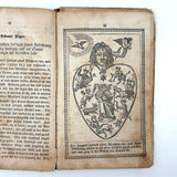 Herz Des Menschen (The Heart of Man), Heavily Worn 1848 Pennsylvania German Devotional with Amazing Engravings and Many Mends
