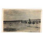 Waterline, Antique Photograph of Five Swimmers