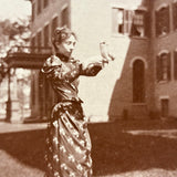 "Dr. Lealaug + Lost Owl," Rockford College (Female Seminary), Cabinet Card, 1893