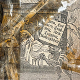Herz Des Menschen (The Heart of Man), Heavily Worn 1848 Pennsylvania German Devotional with Amazing Engravings and Many Mends