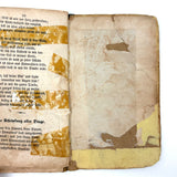 Herz Des Menschen (The Heart of Man), Heavily Worn 1848 Pennsylvania German Devotional with Amazing Engravings and Many Mends