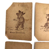 Rare c. 1880s Palmer Cox Brownies Matching Game Cards (Partial Set)