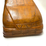Crazy Giant Vintage Wooden Hand-carved Car