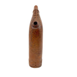 SOLD Beautiful, Unusual Antique Treen Powder Flask with Lovingly Carved Decoration