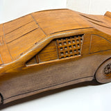 Crazy Giant Vintage Wooden Hand-carved Car