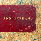 Mary Ann Perham's Beautiful 1826+ Friendship Album, Chelmsford, MA