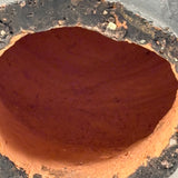 Portrait of a Man, Sensitive and Ever Shifting Large Black Glazed Red Clay Head