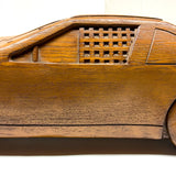 Crazy Giant Vintage Wooden Hand-carved Car