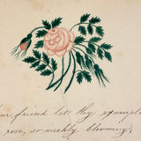 Mary Ann Perham's Beautiful 1826+ Friendship Album, Chelmsford, MA