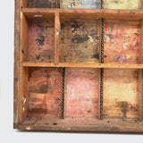 Old Painter's Box Bottom Half With Wonderful Grid of Found Color