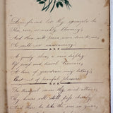Mary Ann Perham's Beautiful 1826+ Friendship Album, Chelmsford, MA