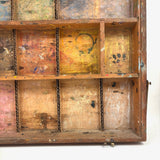 Old Painter's Box Bottom Half With Wonderful Grid of Found Color