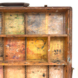 Old Painter's Box Bottom Half With Wonderful Grid of Found Color