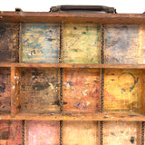 Old Painter's Box Bottom Half With Wonderful Grid of Found Color