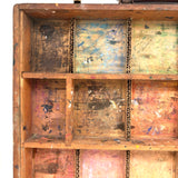 Old Painter's Box Bottom Half With Wonderful Grid of Found Color