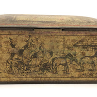 As Found - Old Pickwick Inn CT Chocolate Tin Filled with Fishing Line Winders and Bobber