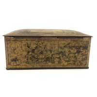 As Found - Old Pickwick Inn CT Chocolate Tin Filled with Fishing Line Winders and Bobber