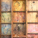 Old Painter's Box Bottom Half With Wonderful Grid of Found Color