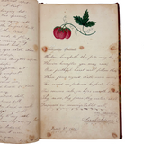 Mary Ann Perham's Beautiful 1826+ Friendship Album, Chelmsford, MA