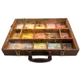 Old Painter's Box Bottom Half With Wonderful Grid of Found Color