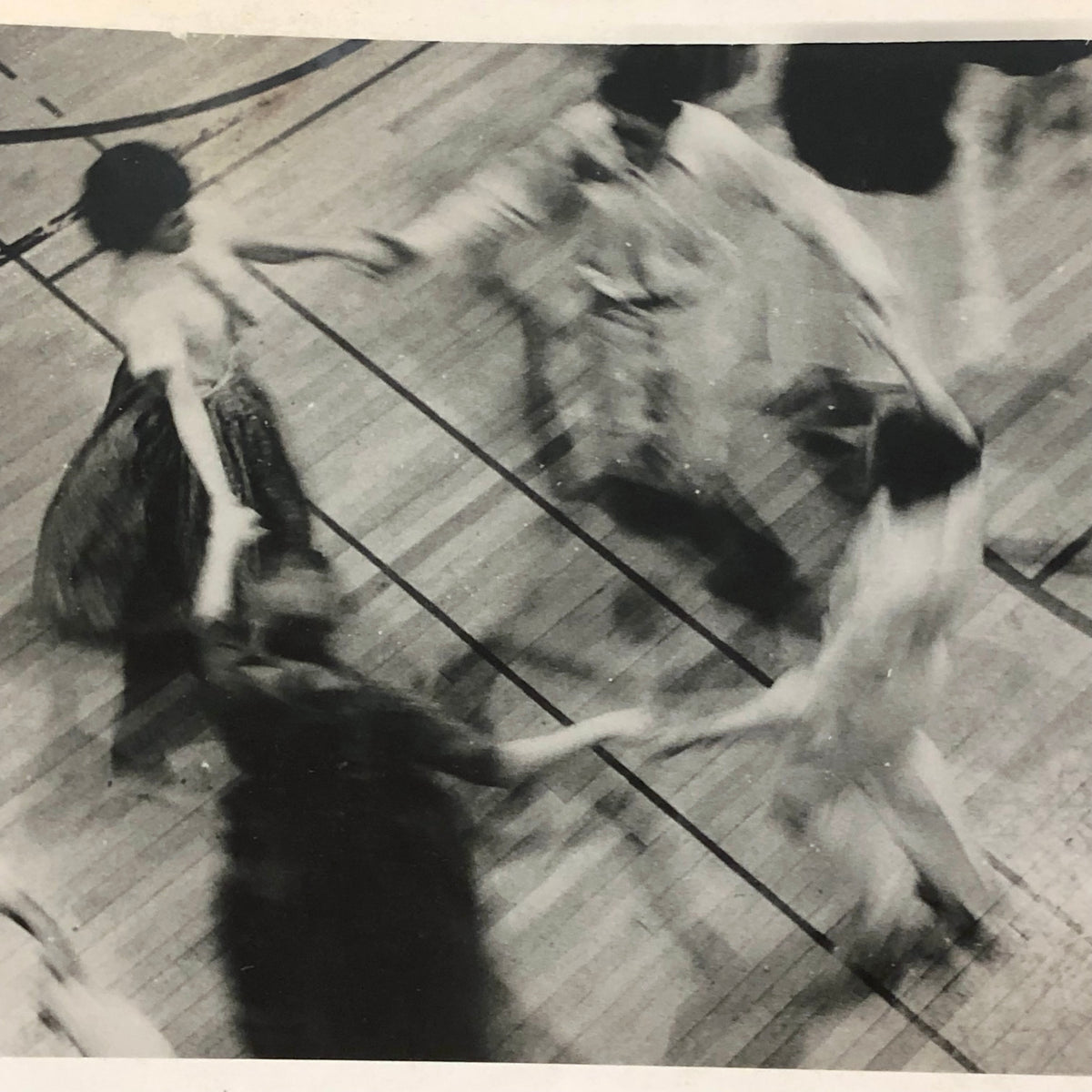 Geometry in Motion, Dancing on Gymnasium Floor, Vintage Snapshot ...