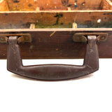 Old Painter's Box Bottom Half With Wonderful Grid of Found Color