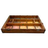 Old Painter's Box Bottom Half With Wonderful Grid of Found Color