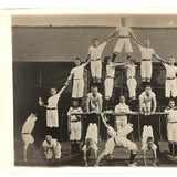 Boys in Whites in Formation, Antique British RPPC