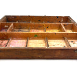 Old Painter's Box Bottom Half With Wonderful Grid of Found Color