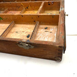Old Painter's Box Bottom Half With Wonderful Grid of Found Color