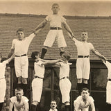 Boys in Whites in Formation, Antique British RPPC
