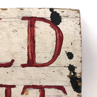 Excellent Hand-painted SOLD OUT Sign