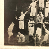Boys in Whites in Formation, Antique British RPPC