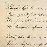 Mary Ann Perham's Beautiful 1826+ Friendship Album, Chelmsford, MA