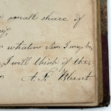 Mary Ann Perham's Beautiful 1826+ Friendship Album, Chelmsford, MA