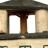 Both Humble and Grand Old Three Tiered Cigar Box Building with Nail and String Terrace Rail