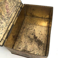 As Found - Old Pickwick Inn CT Chocolate Tin Filled with Fishing Line Winders and Bobber