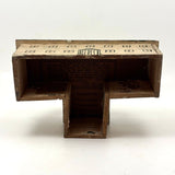 Both Humble and Grand Old Three Tiered Cigar Box Building with Nail and String Terrace Rail