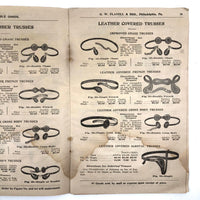 Late 19th C. G.W. Flavell & Bro. Philadelphia Catalogue of Braces, Pessaries, Elastic Stockings and Much More