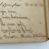 Mary Ann Perham's Beautiful 1826+ Friendship Album, Chelmsford, MA
