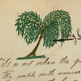 Mary Ann Perham's Beautiful 1826+ Friendship Album, Chelmsford, MA