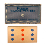 Scarce Early 20th Century Milton Bradley Parish Number Tablets Set