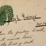 Mary Ann Perham's Beautiful 1826+ Friendship Album, Chelmsford, MA