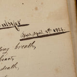Mary Ann Perham's Beautiful 1826+ Friendship Album, Chelmsford, MA