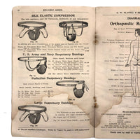 Late 19th C. G.W. Flavell & Bro. Philadelphia Catalogue of Braces, Pessaries, Elastic Stockings and Much More