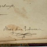 Mary Ann Perham's Beautiful 1826+ Friendship Album, Chelmsford, MA