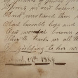 Mary Ann Perham's Beautiful 1826+ Friendship Album, Chelmsford, MA