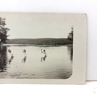 Boys in Hudson Lake Holding Line