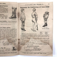 Late 19th C. G.W. Flavell & Bro. Philadelphia Catalogue of Braces, Pessaries, Elastic Stockings and Much More