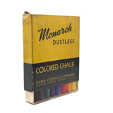 Found Rainbow (Preserved in Shrinkwrap),  Unused C. 1940-50s Monarch Dustless Colored Chalk
